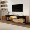 OKWISH Meuble TV Moderne avec Éclairage LED et Tiroir - Voir les images du produit 3