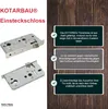 KOTARBAU® Zamek wpuszczany 72x55x30mm Ocynkowany do bram Podgląd zdjęcia produktu 5