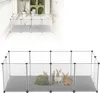 LZQ Výběh pro malá zvířata s podlahovými panely 125x63x42 Náhled obrázku produktu 1