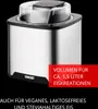 Die Unold Eismaschine Gelato 1,5 L ist eine silber-schwarze Eismaschine mit transparentem Deckel, id Produktbild-Vorschau