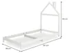Kinderbett LIZ 90x200 cm in Hausoptik aus Massivholz weiß - Produktbild-Vorschau 8