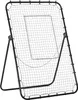 A black metal framed soccer rebounder net with a white rectangular target area is shown against a white background. Náhled obrázku produktu