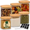 6er-Set Vorratsdosen Glas mit Bambusdeckel 500 ml für für Produktbild-Vorschau 1
