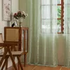 Set di 2 tende in pizzo verde menta con motivi floreali Anteprima dell’immagine prodotto 5