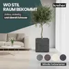 Kreher® XL Pflanzkasten „Millennium“ 49x49x49 cm - 80L Produktbild-Vorschau 3
