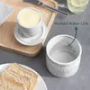 Beurrier en porcelaine, beurrier avec couvercle, pot à Voir les images du produit 3