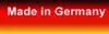 The image shows the text "Made in Germany" on a background that resembles the German flag. Produktbild-Vorschau