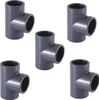 5er PVC T-Stück 90 Grad D 50 mm Produktbild-Vorschau 1