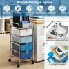 Carrello con 4 cassetti impilabili, carrello da bagno Anteprima dell’immagine prodotto 3