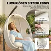 Outsunny Hängesessel mit Gestell faltbar Hängekorb mit dick Produktbild-Vorschau 5