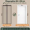 Sekey Fliegengitter Balkontür mit Magnet Insektenschutz Tür Produktbild-Vorschau 6