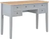 vidaXL Psací stůl šedý 109,5 x 45 x 77,5 cm Dřevo Náhled obrázku produktu 8
