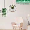 2Stk Hängendes Blumentopf Regal mit Innen-Hängenden Produktbild-Vorschau 5