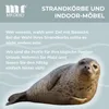 Strandkorb Schleswig Pinie braun PE mokka Dessin 553 Produktbild-Vorschau 10