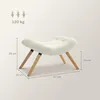 HOMCOM Repose pied salon ottoman pouf salon tabouret de Voir les images du produit 5