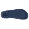 The sole of a blue clog is shown against a white background. Produktbild-Vorschau