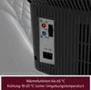 Close-up of the control panel and power input of a portable cooler/heater. Podgląd zdjęcia produktu