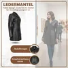 Damen Ledermantel Trenchcoat echtleder Mantel aus Lammnappa Produktbild-Vorschau 3