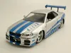 Nissan Skyline GT-R R34 2002 silber blau Brian Fast & Produktbild-Vorschau 1