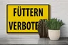 Holzschild Warnschild 30x20cm Füttern Verboten Produktbild-Vorschau 4