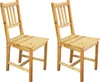 Möbilia Esszimmerstuhl 2er Set | Kiefer-Holz massiv | Produktbild-Vorschau 1