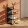 Schuhregal 4 Ebenen – Schuhständer Holz Flur Garderobe – Produktbild-Vorschau 1