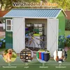 Metall Geräteschuppen Gerätehaus mit Fundament mit Fenster Produktbild-Vorschau 3
