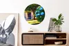MuchoWow® Rundes Wandbild - Runde Bilder Blaue Hortensien Ø Produktbild-Vorschau 2
