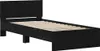 vidaXL Rama łóżka o wyglądzie czarnego dębu 75 x 190 cm Podgląd zdjęcia produktu 3