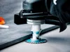 Close-up of a cutting tool with a diamond blade cutting a stone slab. Anteprima dell’immagine prodotto