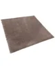 A square, light brown shaggy rug is shown from a slightly elevated angle against a white background. Náhled obrázku produktu