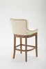 Barhocker HLO-CP26 Echtleder, Antik-hell  creme Produktbild-Vorschau 4