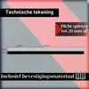 Těsnicí lišta na dveře - Hliník - Bílá - 1 m - S kartáčem Náhled obrázku produktu 2