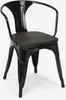 chaises métal bois style industriel pour bar cuisine steel Voir les images du produit 1