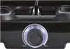Close-up of the control knob and upper part of a black raclette grill. Voir les images du produit