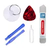 A collection of smartphone repair tools laid out on a white background. Produktbild-Vorschau
