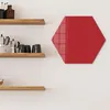 DEQORI Magnettafel Glas 55x48 cm 6-eckig 'Rot' beschreibbar Produktbild-Vorschau 3