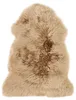 Teppich Schaffel in der Farbe Taupe, in der Größe ca. 60 x 85 cm. 
