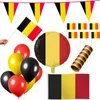 Belgien Party Deko Set 74 tlg. Partyset Partydeko schwarz Produktbild-Vorschau 1