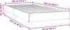 vidaXL Bettgestell ohne Matratze Dunkelblau 90x220 cm Samt Produktbild-Vorschau 6