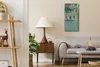 Wandkunst Leinwand Bild Uhr Geräuschlos Kunstdruck 30x60 Produktbild-Vorschau 3