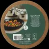 3 Stück Korkuntersetzer Topfuntersetzer rund 20cm, Produktbild-Vorschau 2