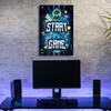 Leinwandbild Aufschrift Start Game für Gamer 80x120 Feeby Produktbild-Vorschau 2