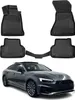 2016-2024 Audi A5 F5 Sportback tappetini TPE nero 4 pz Anteprima dell’immagine prodotto 1