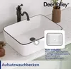 DeerValley  DV-1V0002 keramik Waschbecken, rechteckiges Produktbild-Vorschau 11