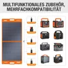 EBL Solaranlage Faltbares 100W Solarmodul, Monokristallin, Produktbild-Vorschau 5