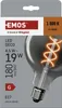LED žárovka DECO SMOKED G125 / E27 / 4,5 W (19 W) / 180 lm / flame Anteprima dell’immagine prodotto