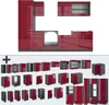 Cucina componibile Vicco R-Line Rosso lucido/antracite 300 Anteprima dell’immagine prodotto 6
