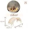 Montessori hojdačka s vankúšom (v žltej farbe), prírodná, Náhľad obrázku produktu 3