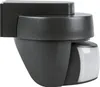 A dark gray motion detector with a dusk sensor, mounted on a wall bracket. Produktbild-Vorschau